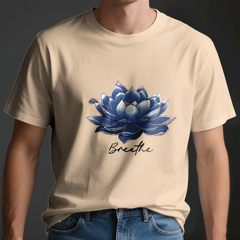 Olivenorma "BREATHE" Maglietta spirituale Lotus Yoga Apparel - image 3