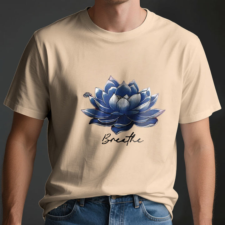 Olivenorma "BREATHE" Maglietta spirituale Lotus Yoga Apparel - image 3