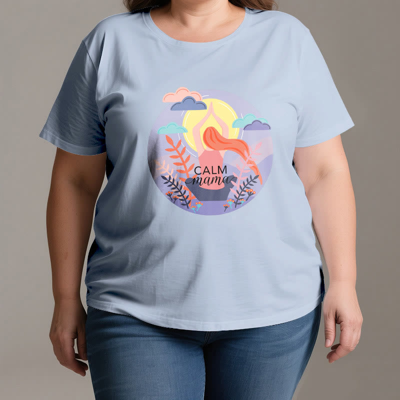 Maglietta da yoga con stampa Calm Mama Olivenorma - image 2