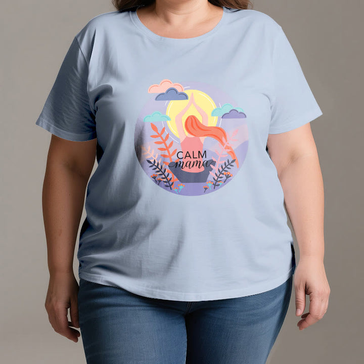 Maglietta da yoga con stampa Calm Mama Olivenorma - image 2