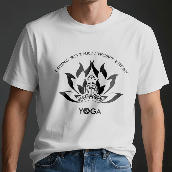 Maglietta da yoga Olivenorma "Mi piego per non spezzarmi"