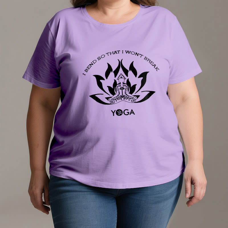 Maglietta da yoga Olivenorma "Mi piego per non spezzarmi"
