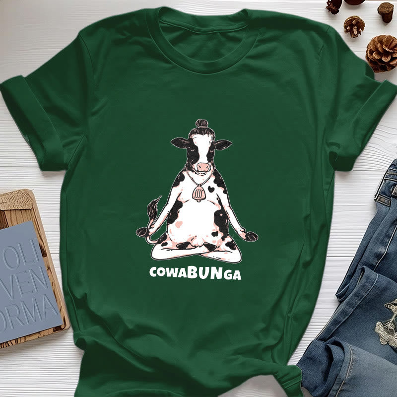 Olivenorma "Cowabunga" Yoga Cow di Olivenorma - Verde scuro - 2XL - image 18