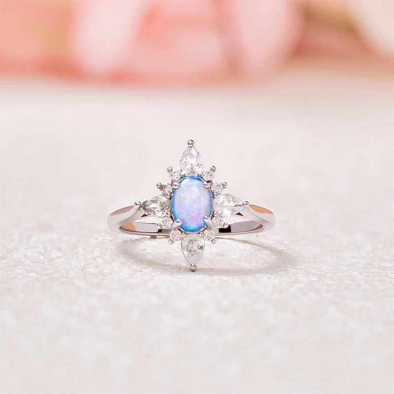 Anello Olivenorma "Uniquely Yours" con stella in opale radioso