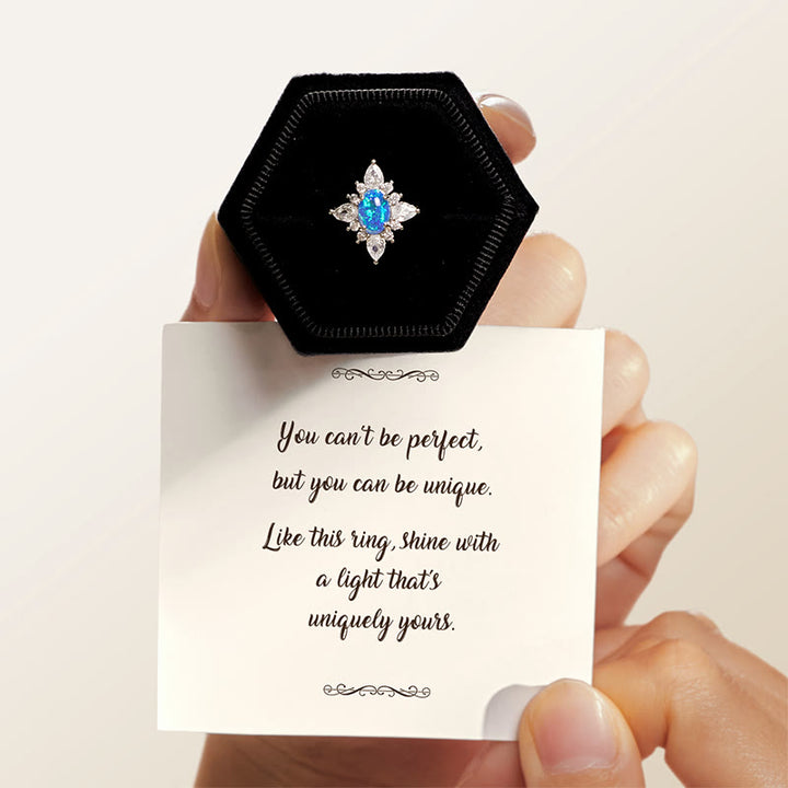 Anello Olivenorma "Uniquely Yours" con stella in opale radioso