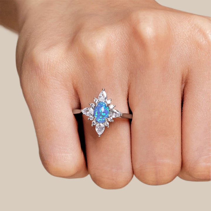 Anello Olivenorma "Uniquely Yours" con stella in opale radioso