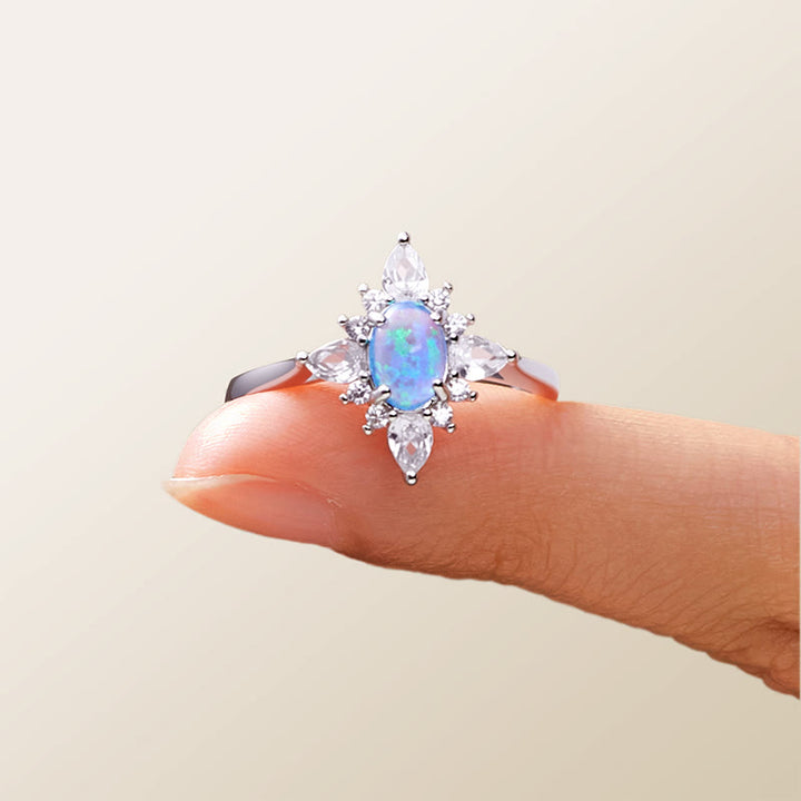 Anello Olivenorma "Uniquely Yours" con stella in opale radioso