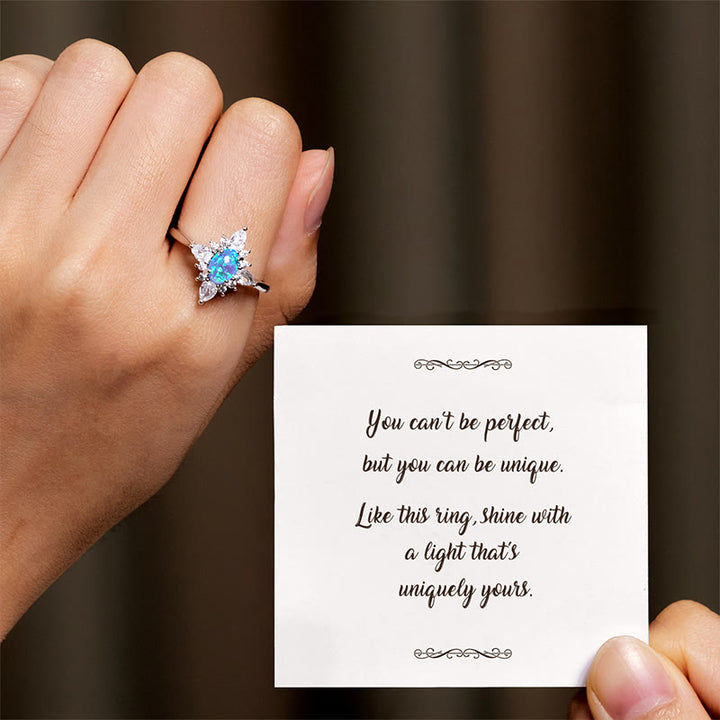 Anello Olivenorma "Uniquely Yours" con stella in opale radioso