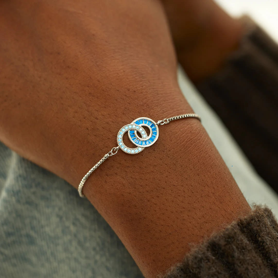 Bracciale Olivenorma con cerchi collegati madre e figlia
