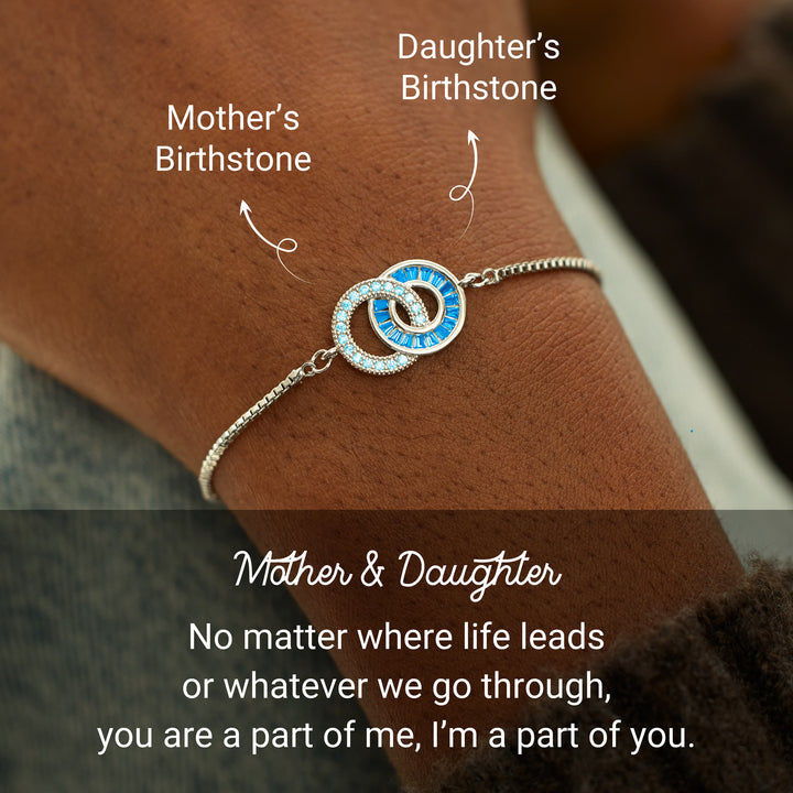 Bracciale Olivenorma con cerchi collegati madre e figlia