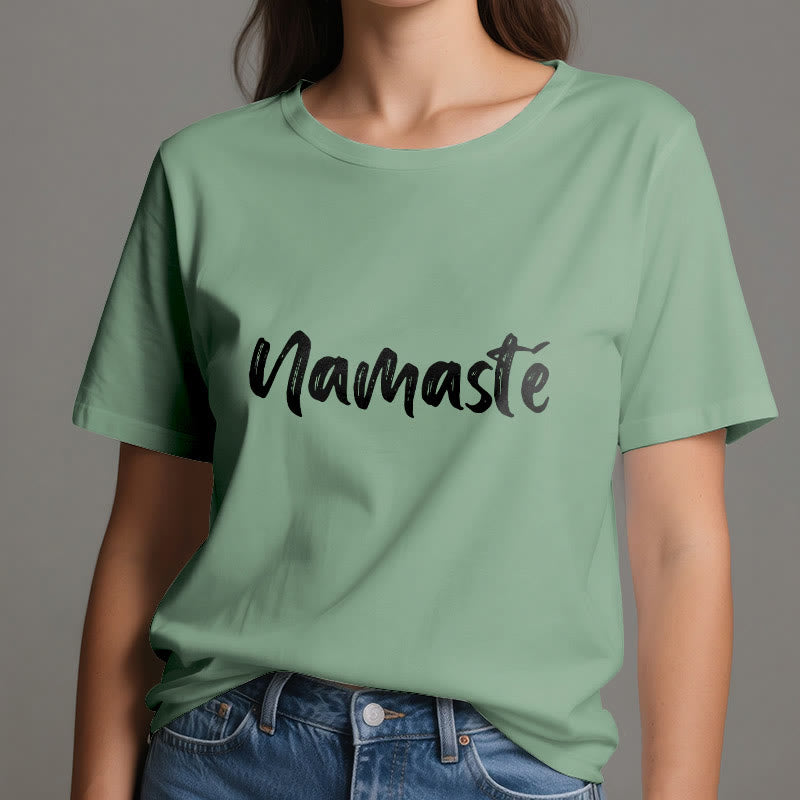 T-shirt unisex per pilates Olivenorma Namaste Yoga