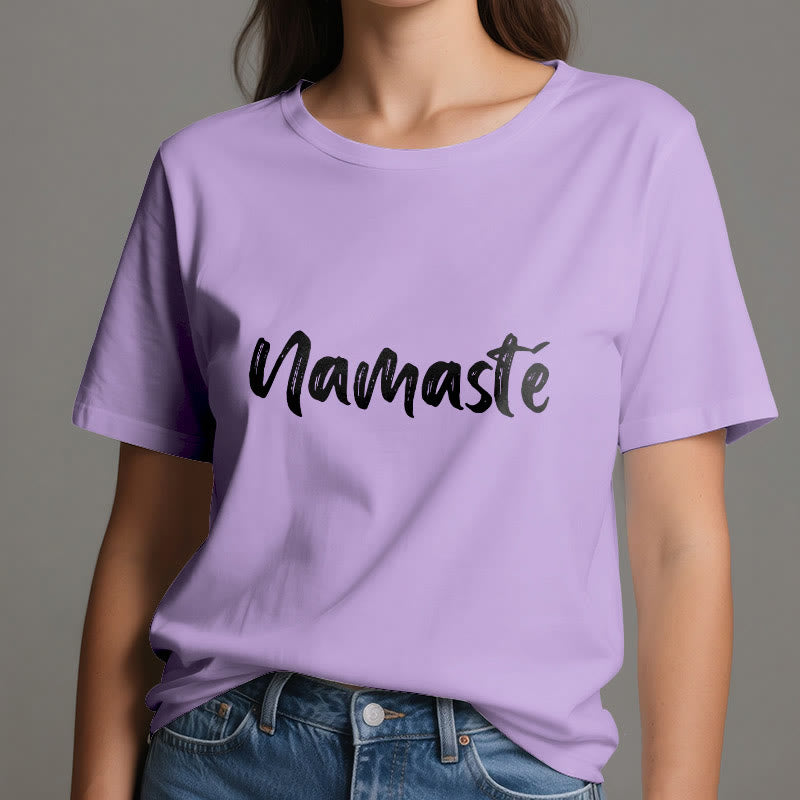 T-shirt unisex per pilates Olivenorma Namaste Yoga
