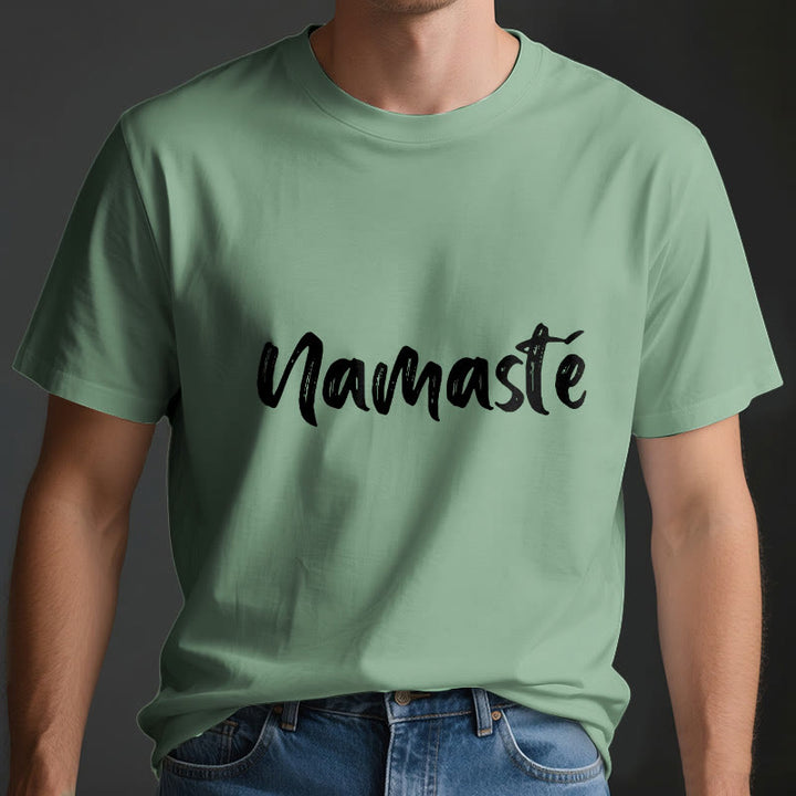T-shirt unisex per pilates Olivenorma Namaste Yoga - image 3
