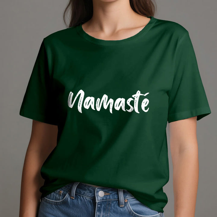 T-shirt unisex per pilates Olivenorma Namaste Yoga