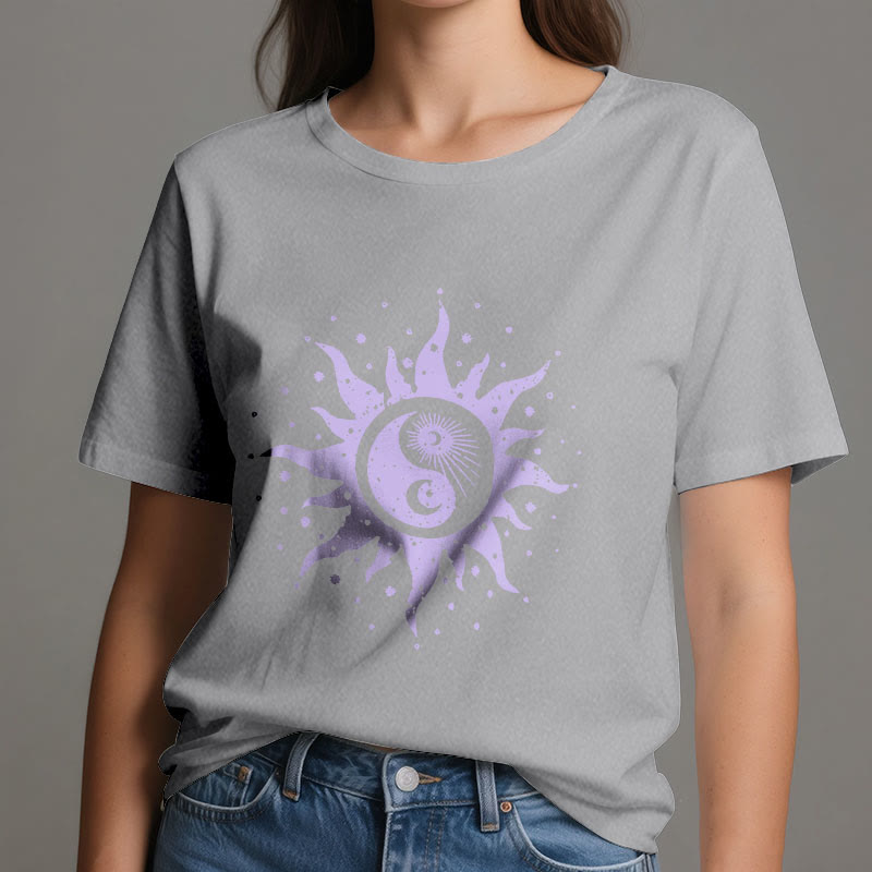 Maglietta Olivenorma Yin Yang Luna Sole in cotone comfort - image 9
