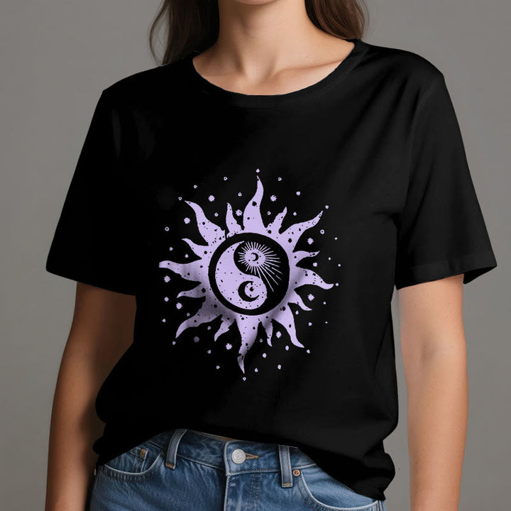 Maglietta Olivenorma Yin Yang Luna Sole in cotone comfort
