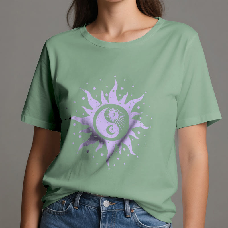 Maglietta Olivenorma Yin Yang Luna Sole in cotone comfort - image 14