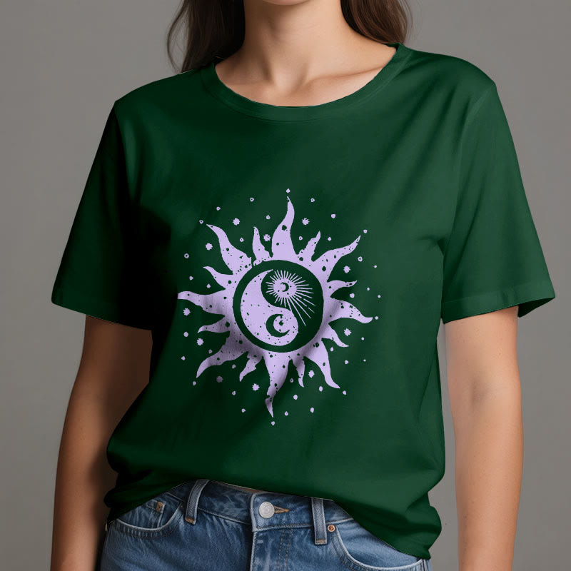 Maglietta Olivenorma Yin Yang Luna Sole in cotone comfort - image 16