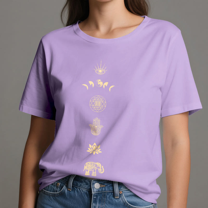 Maglietta Olivenorma Chakras Spiritual Lotus Yoga - image 7