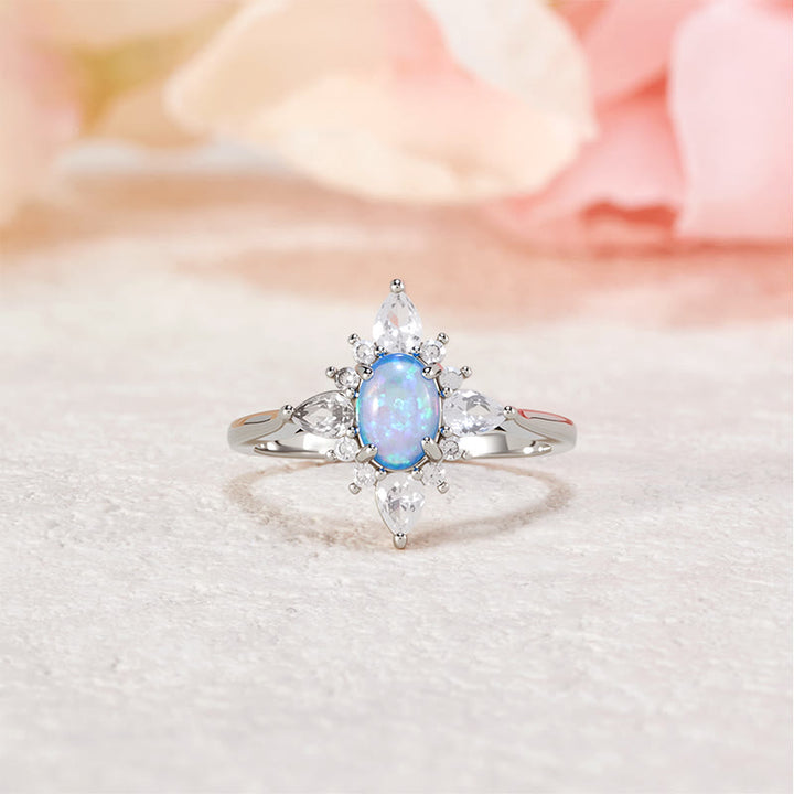 Anello Olivenorma "Uniquely Yours" con stella in opale radioso