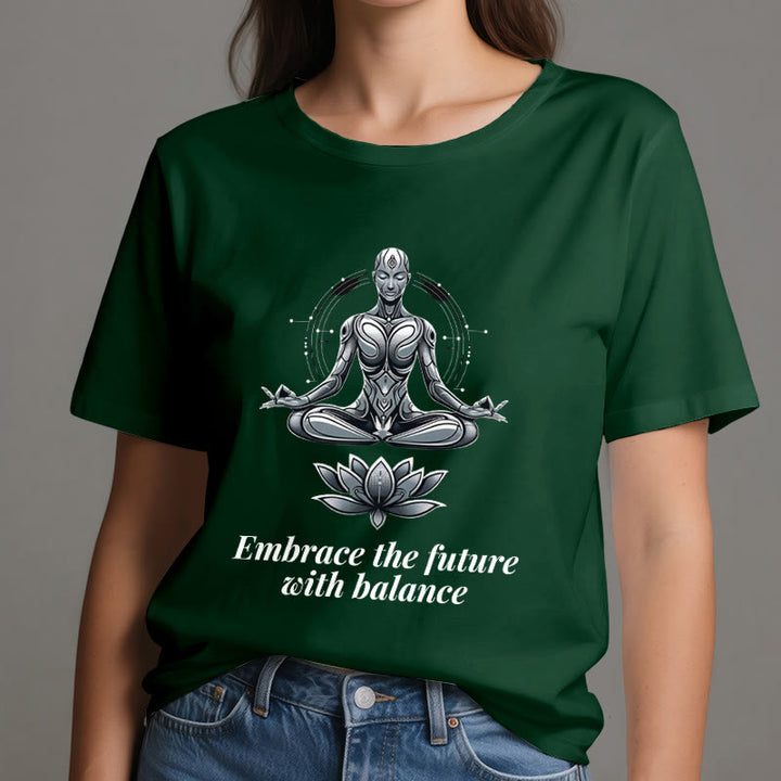Olivenorma "ACCETTA IL FUTURO CON EQUILIBRIO" Maglietta spirituale Lotus - image 21