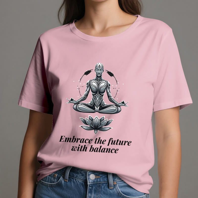 Olivenorma "ACCETTA IL FUTURO CON EQUILIBRIO" Maglietta spirituale Lotus - image 14