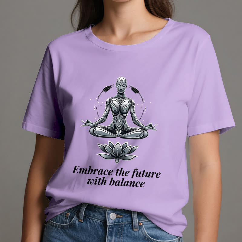 Olivenorma "ACCETTA IL FUTURO CON EQUILIBRIO" Maglietta spirituale Lotus - image 17