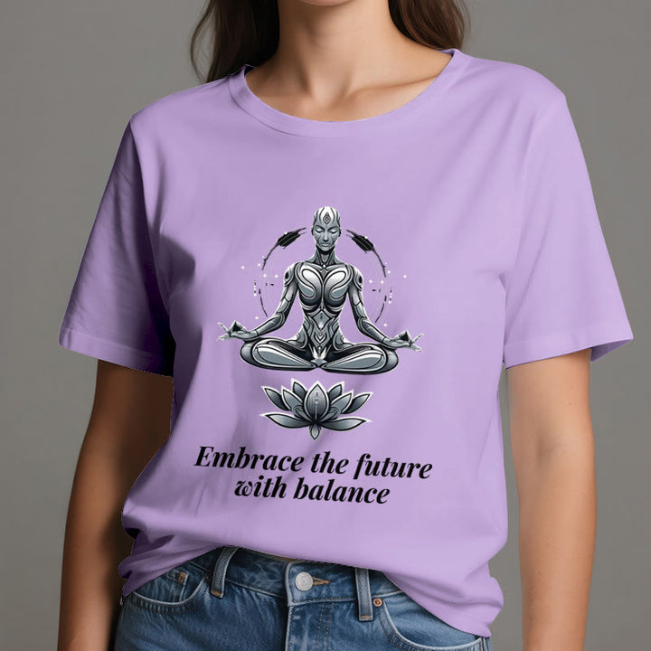 Olivenorma "ACCETTA IL FUTURO CON EQUILIBRIO" Maglietta spirituale Lotus - image 17