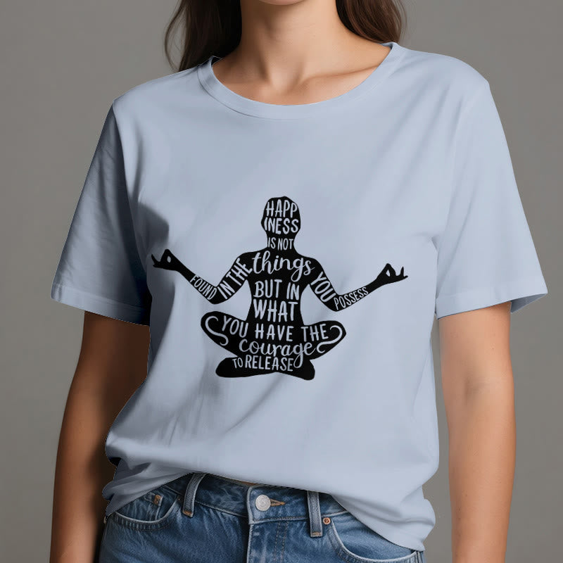 Maglietta da meditazione Olivenorma in cotone, maglietta spirituale per yoga - image 1