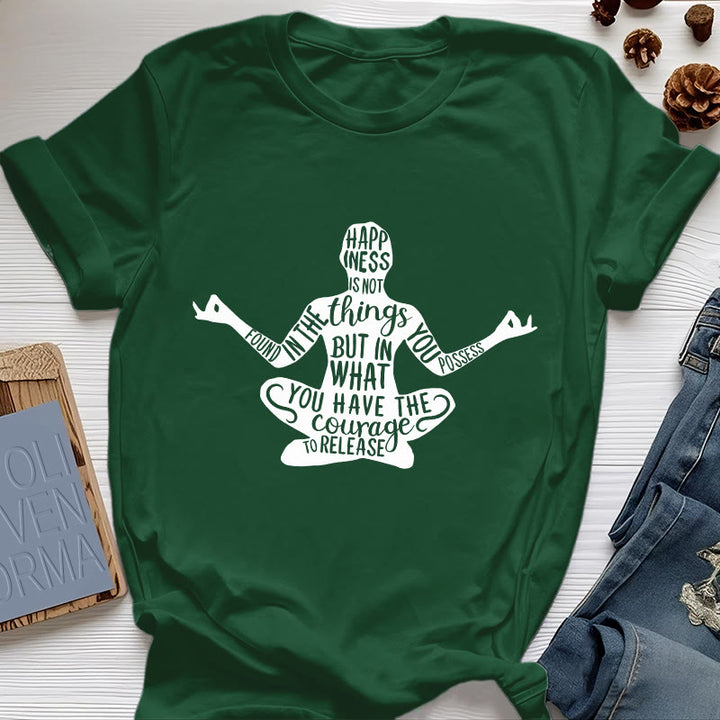 Maglietta da meditazione Olivenorma in cotone, maglietta spirituale per yoga - Verde scuro - 2XL - image 19