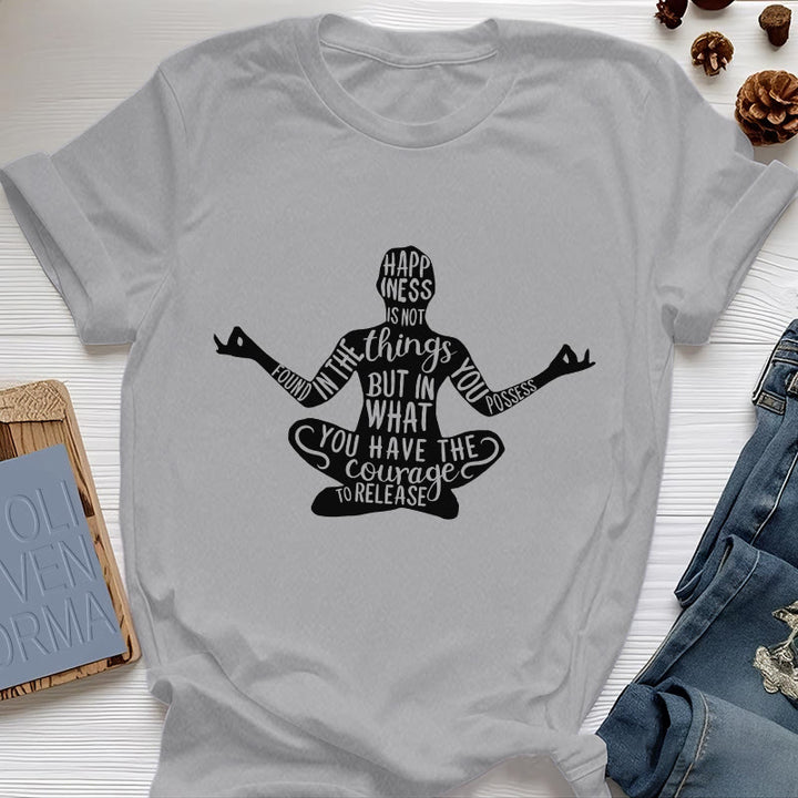 Maglietta da meditazione Olivenorma in cotone, maglietta spirituale per yoga - Grigio - 2XL - image 10