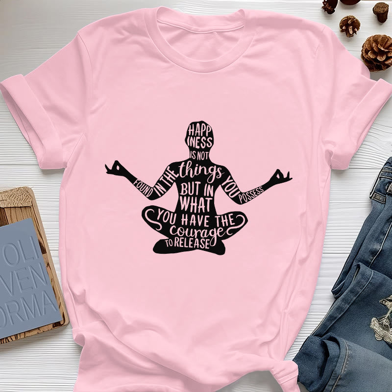 Maglietta da meditazione Olivenorma in cotone, maglietta spirituale per yoga - Rosa - 2XL - image 13