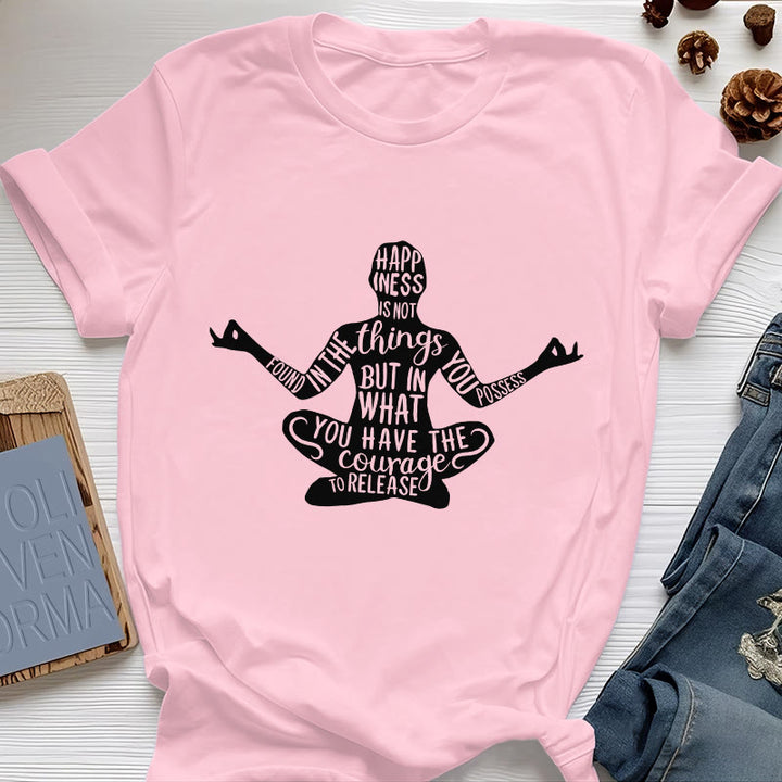 Maglietta da meditazione Olivenorma in cotone, maglietta spirituale per yoga - Rosa - 2XL - image 13