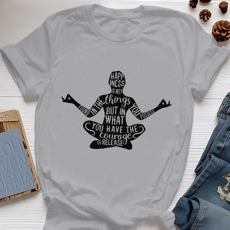 Maglietta da meditazione Olivenorma in cotone, maglietta spirituale per yoga - Grigio - 2XL - image 9