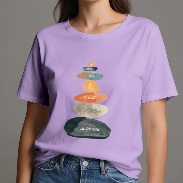 Olivenorma "Stay Grounded" T-shirt spirituale in cotone leggero - image 17