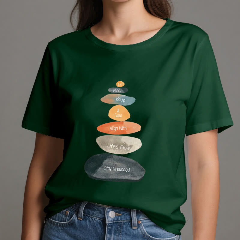 Olivenorma "Stay Grounded" T-shirt spirituale in cotone leggero - image 20