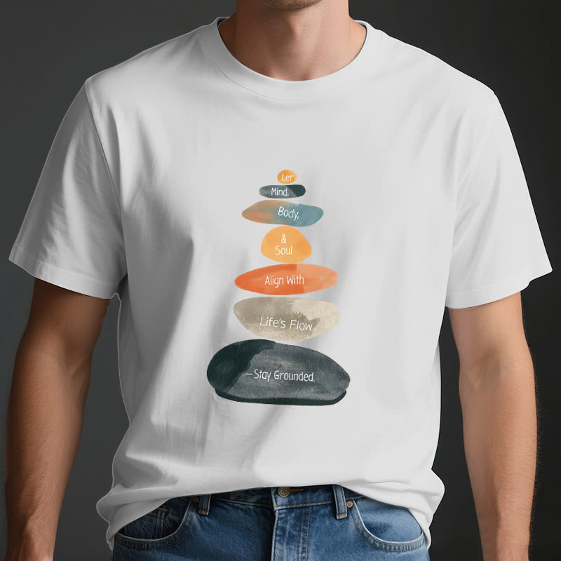 Olivenorma "Stay Grounded" T-shirt spirituale in cotone leggero - image 3