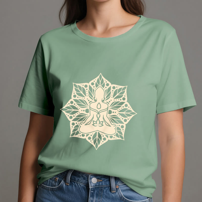 Maglietta Olivenorma Medala Floral Meditation Yoga - image 19