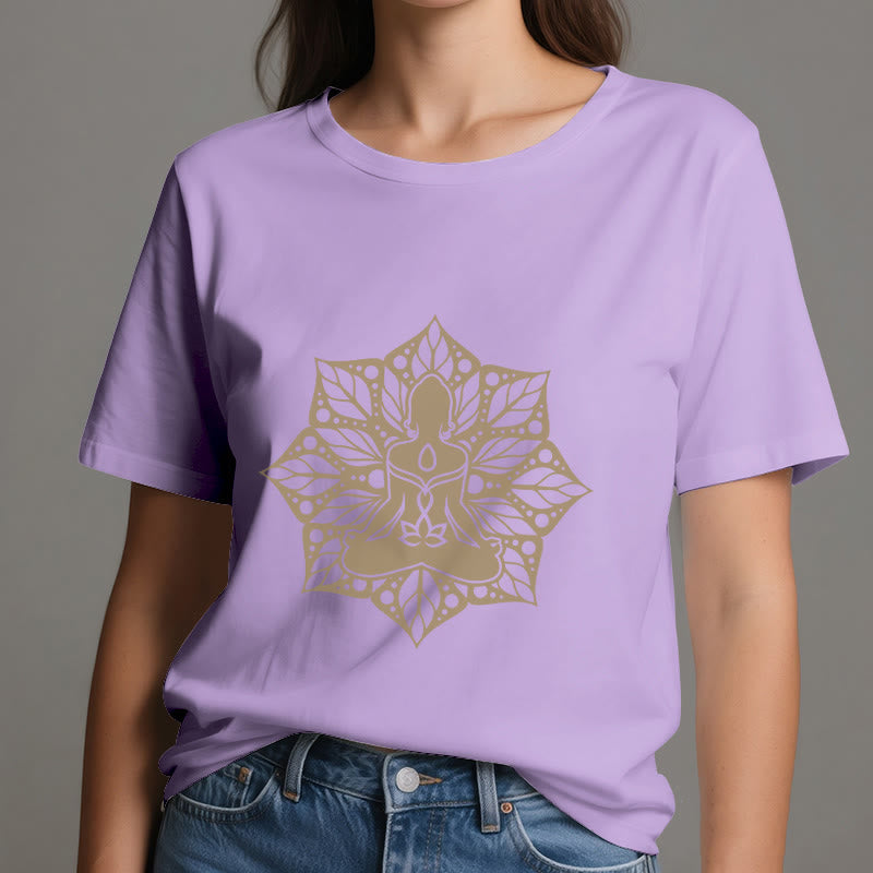 Maglietta Olivenorma Medala Floral Meditation Yoga - image 16