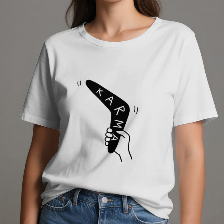 Olivenorma "KARMA" Maglietta divertente per yoga, allenamento e fitness - image 1