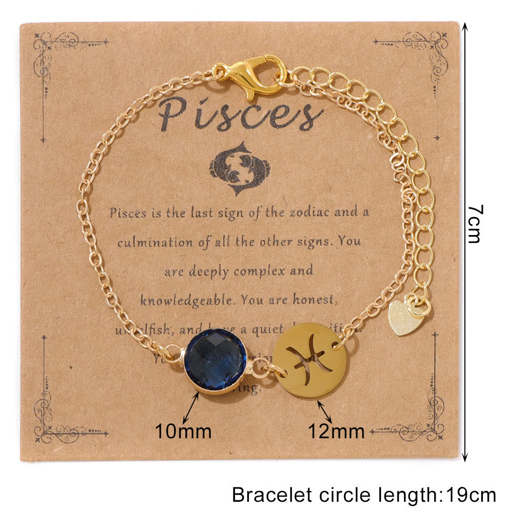 Bracciale regolabile Olivenorma con 12 costellazioni e pietra portafortuna dello zodiaco - image 4