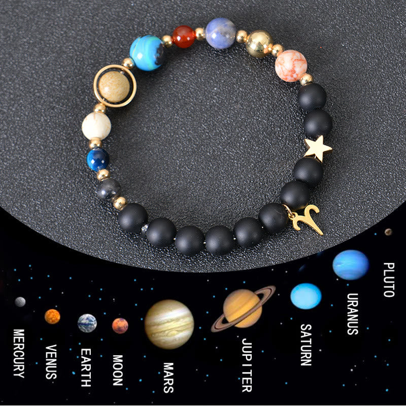 Bracciale Olivenorma con dodici costellazioni e otto pianeti e pietre preziose - image 1