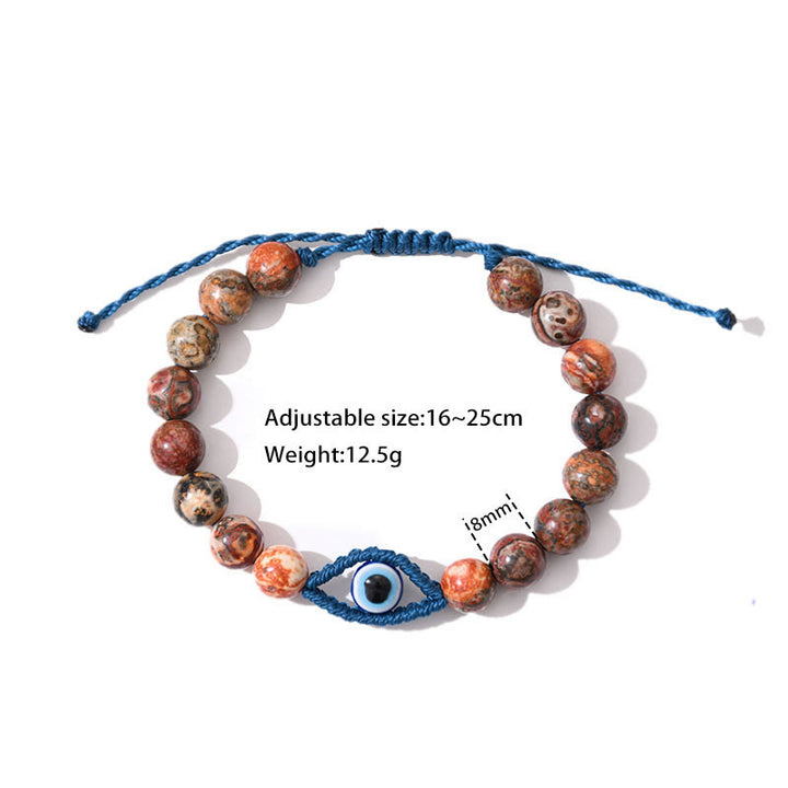 Bracciale intrecciato con cristalli Olivenorma contro il malocchio, la fortuna e la protezione - image 3