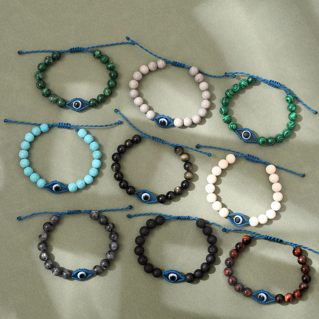 Bracciale intrecciato con cristalli Olivenorma contro il malocchio, la fortuna e la protezione - image 20