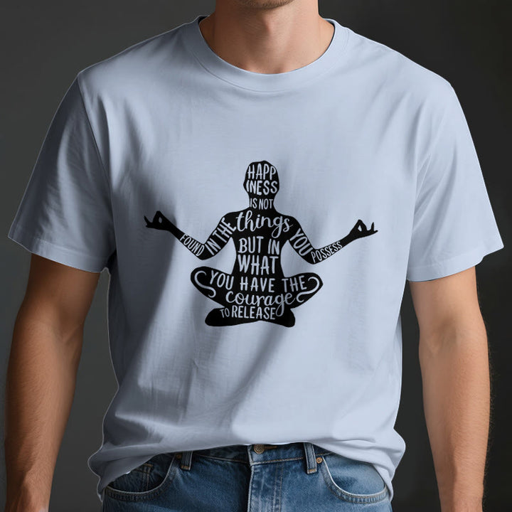 Maglietta da meditazione Olivenorma in cotone, maglietta spirituale per yoga - image 3