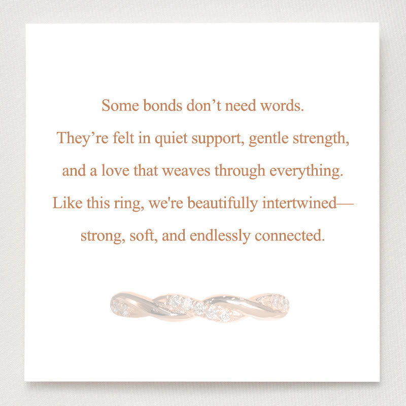 Anello d'amore intrecciato "Bound by Grace" Olivenorma