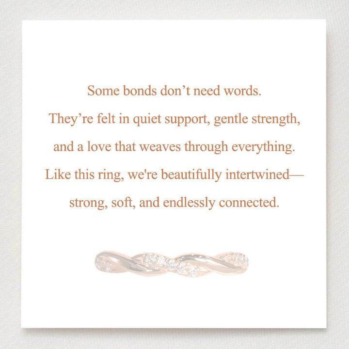 Anello d'amore intrecciato "Bound by Grace" Olivenorma