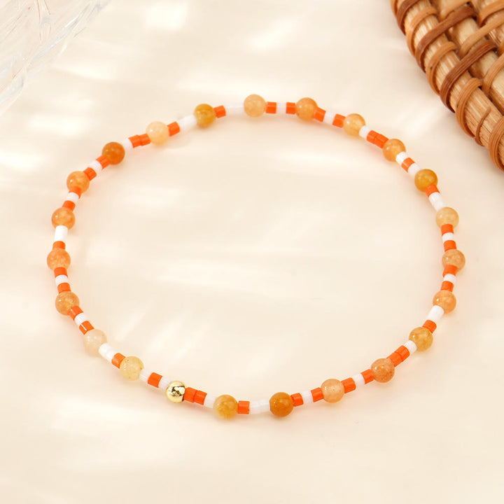 Bracciale elastico Olivenorma Mini Beads Gemstone - Pietra del sole - image 6