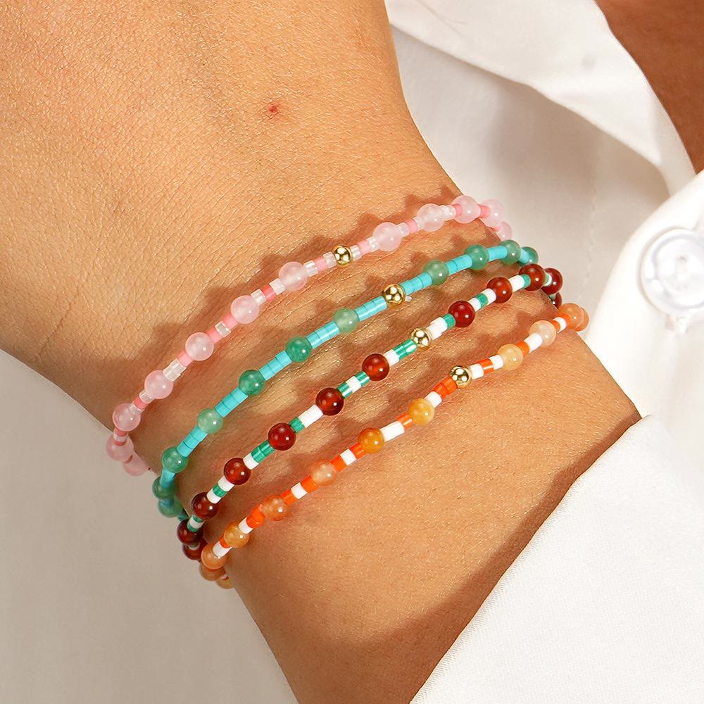 Bracciale elastico Olivenorma Mini Beads Gemstone - image 15