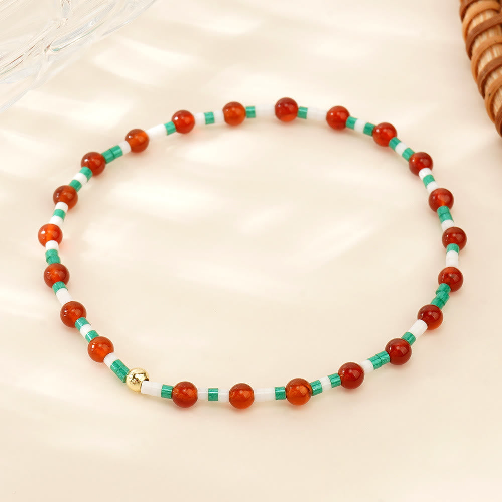 Bracciale elastico Olivenorma Mini Beads Gemstone - Quarzo rubino - image 9